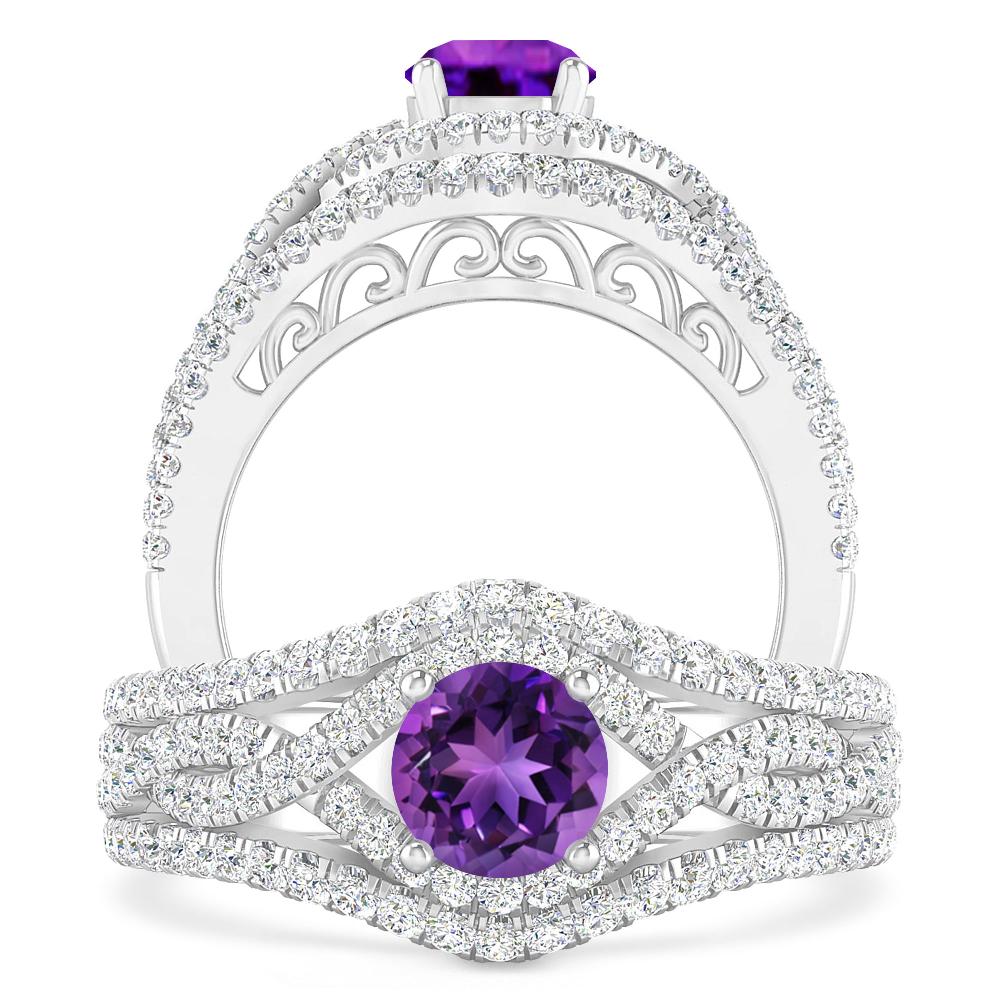 White Gold - Amethyst