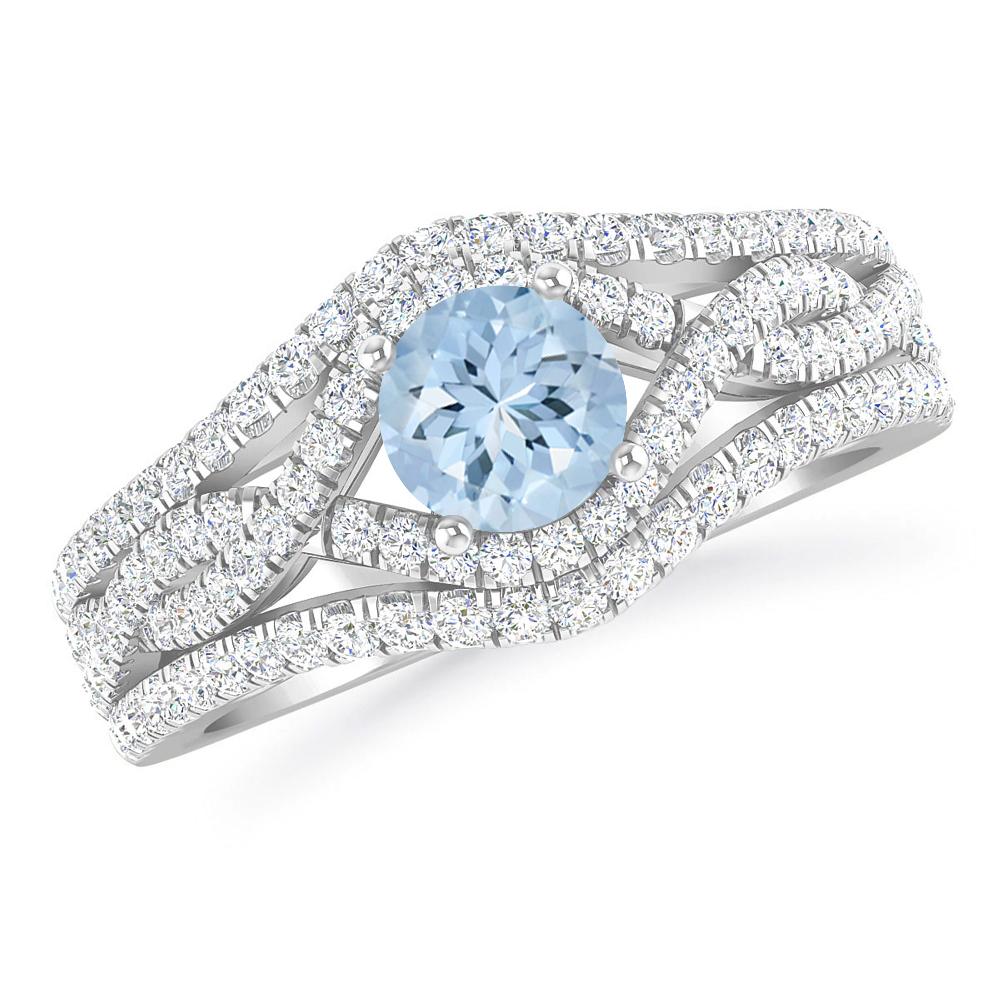 White Gold - Aquamarine