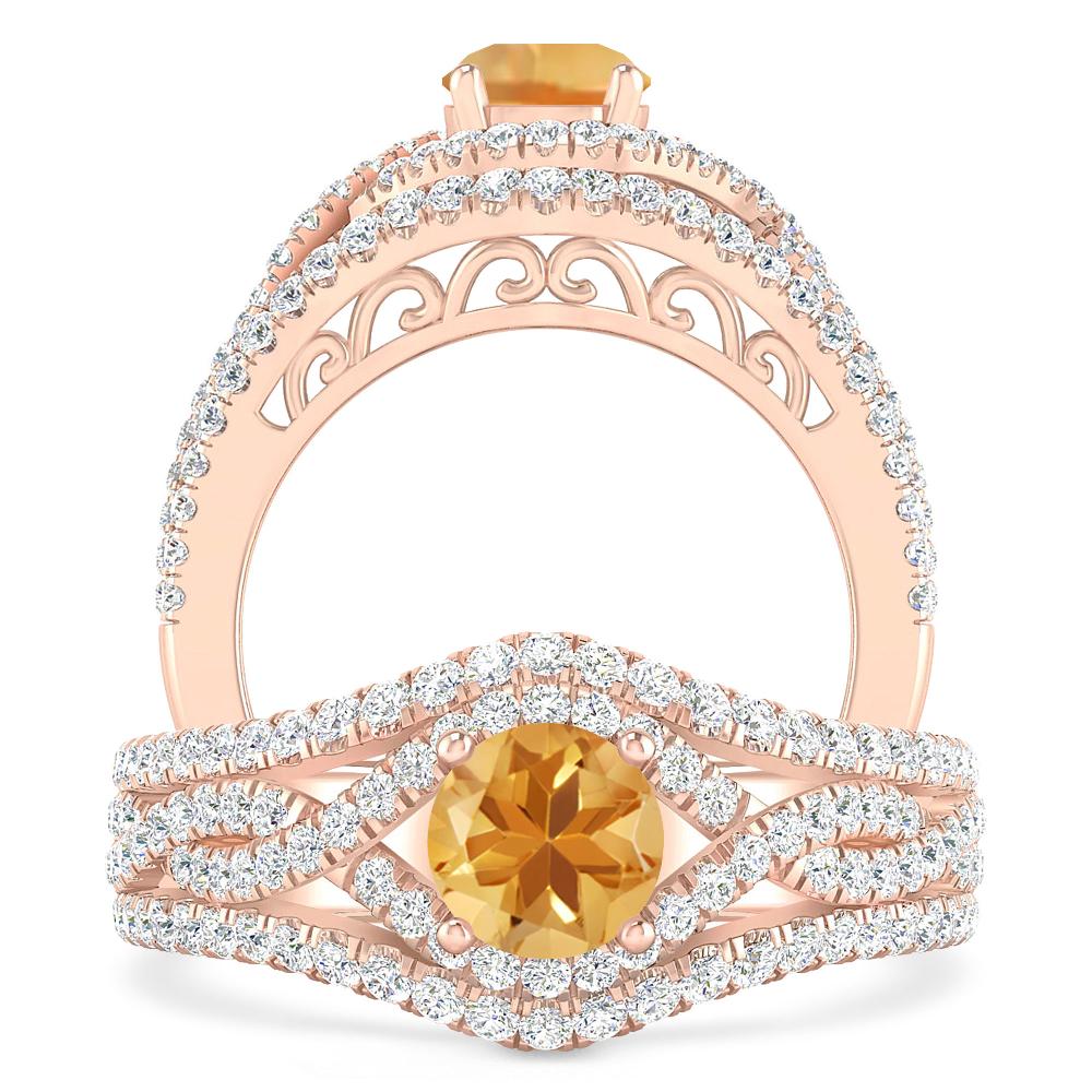 Rose Gold - Citrine