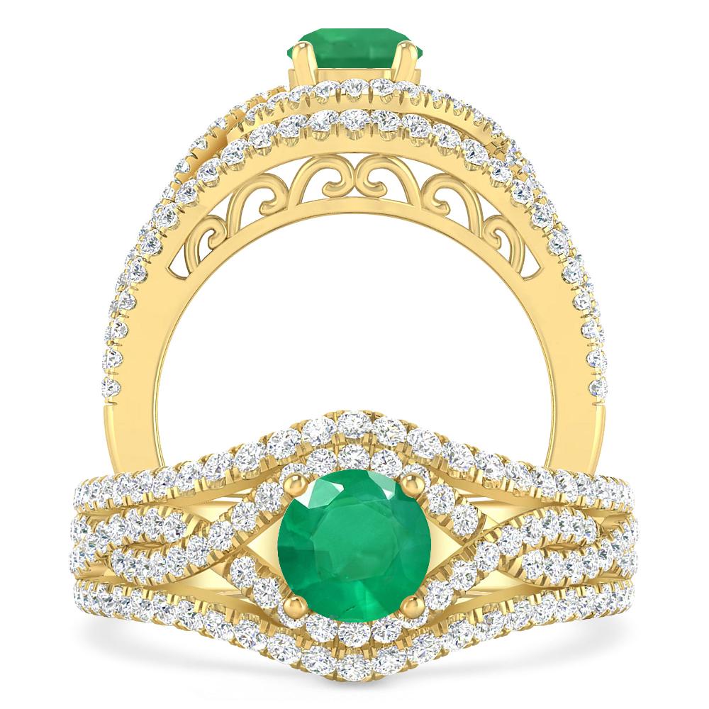 Yellow Gold - Emerald