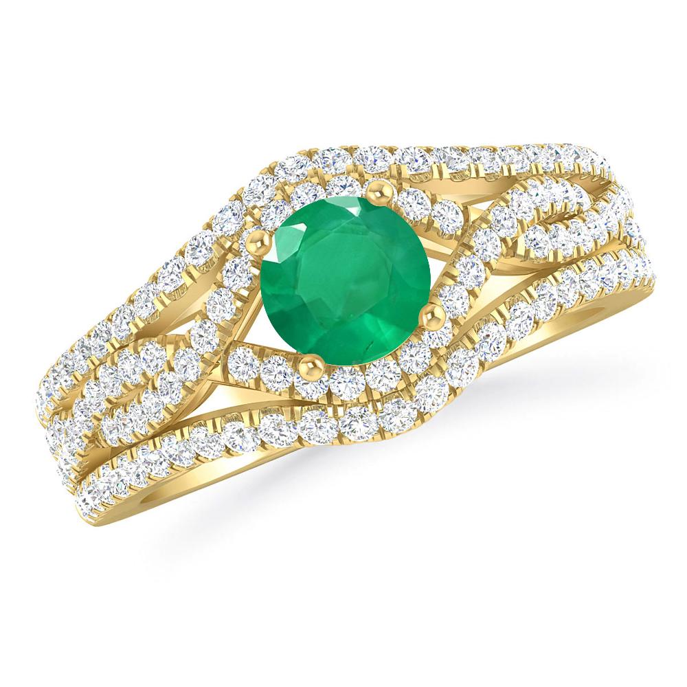 Yellow Gold - Emerald