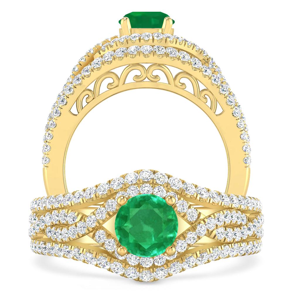 Yellow Gold - Emerald