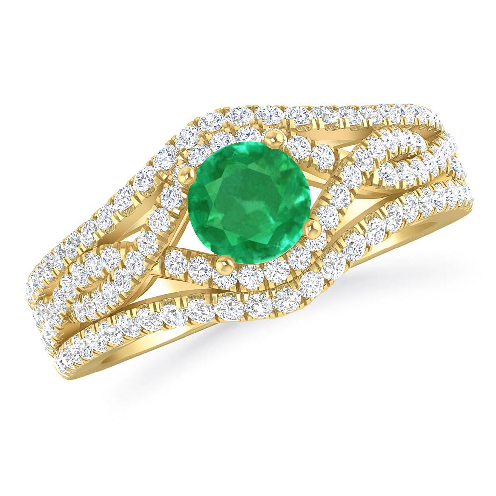 Yellow Gold - Emerald