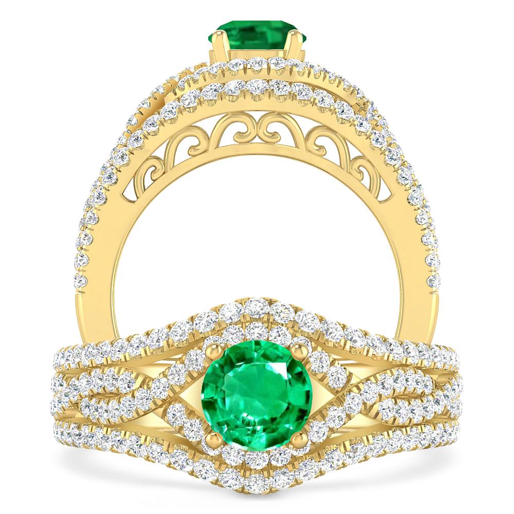 Yellow Gold - Emerald