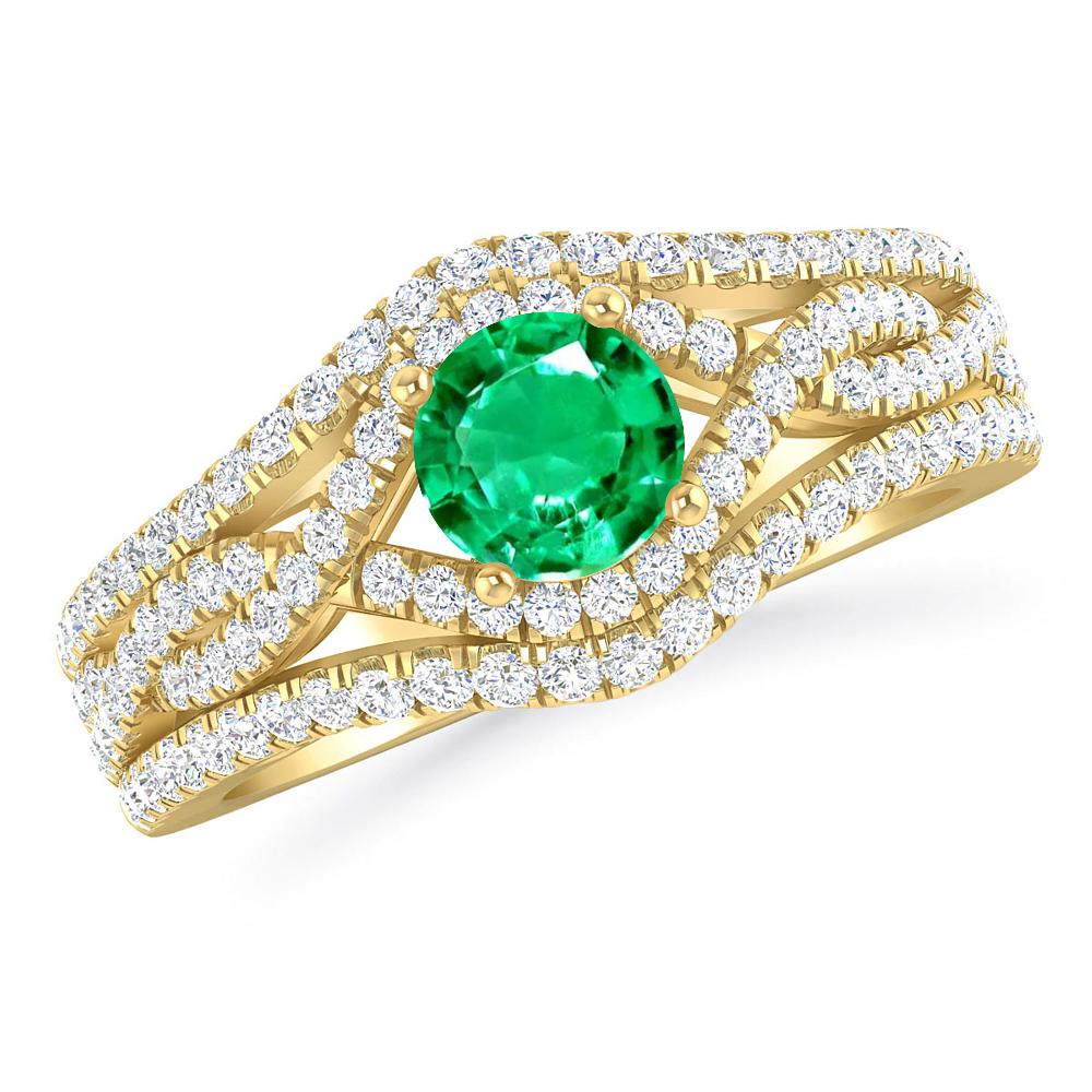 Yellow Gold - Emerald