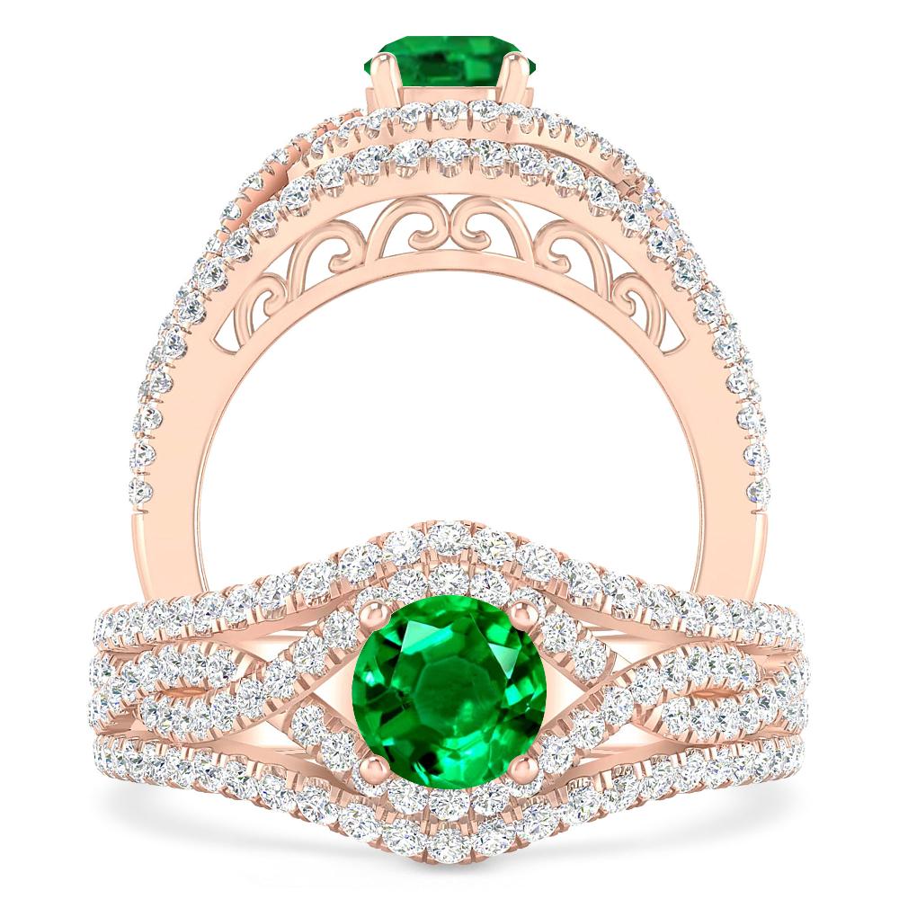 Rose Gold - Emerald