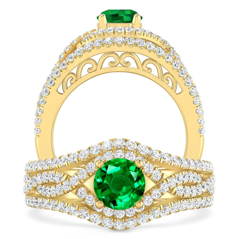 Yellow Gold - Emerald