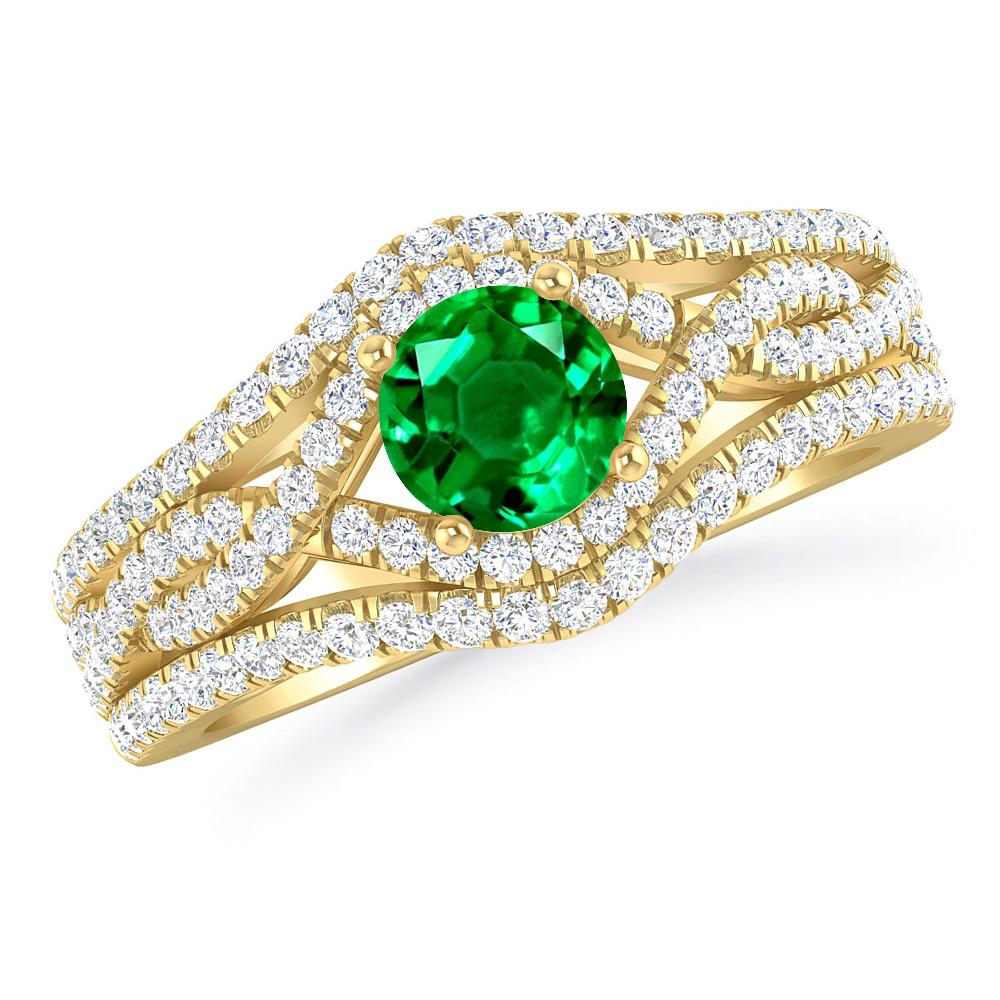 Yellow Gold - Emerald