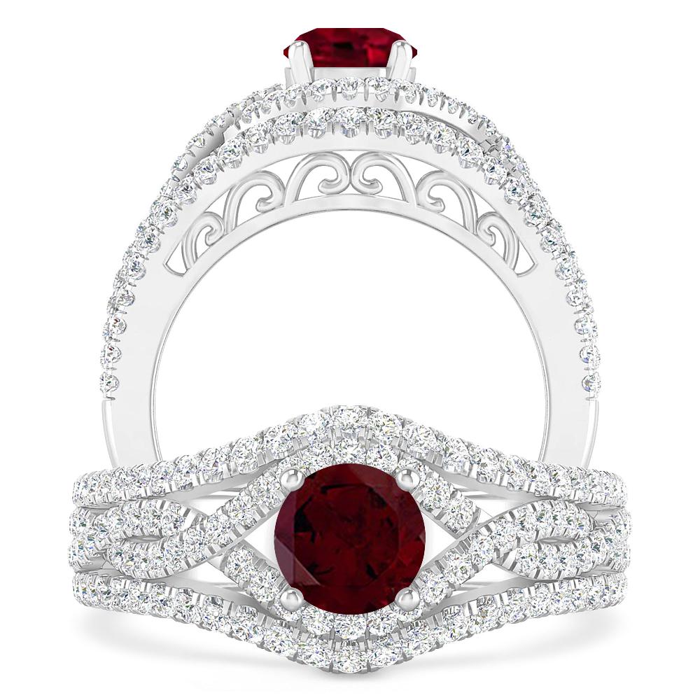 White Gold - Garnet