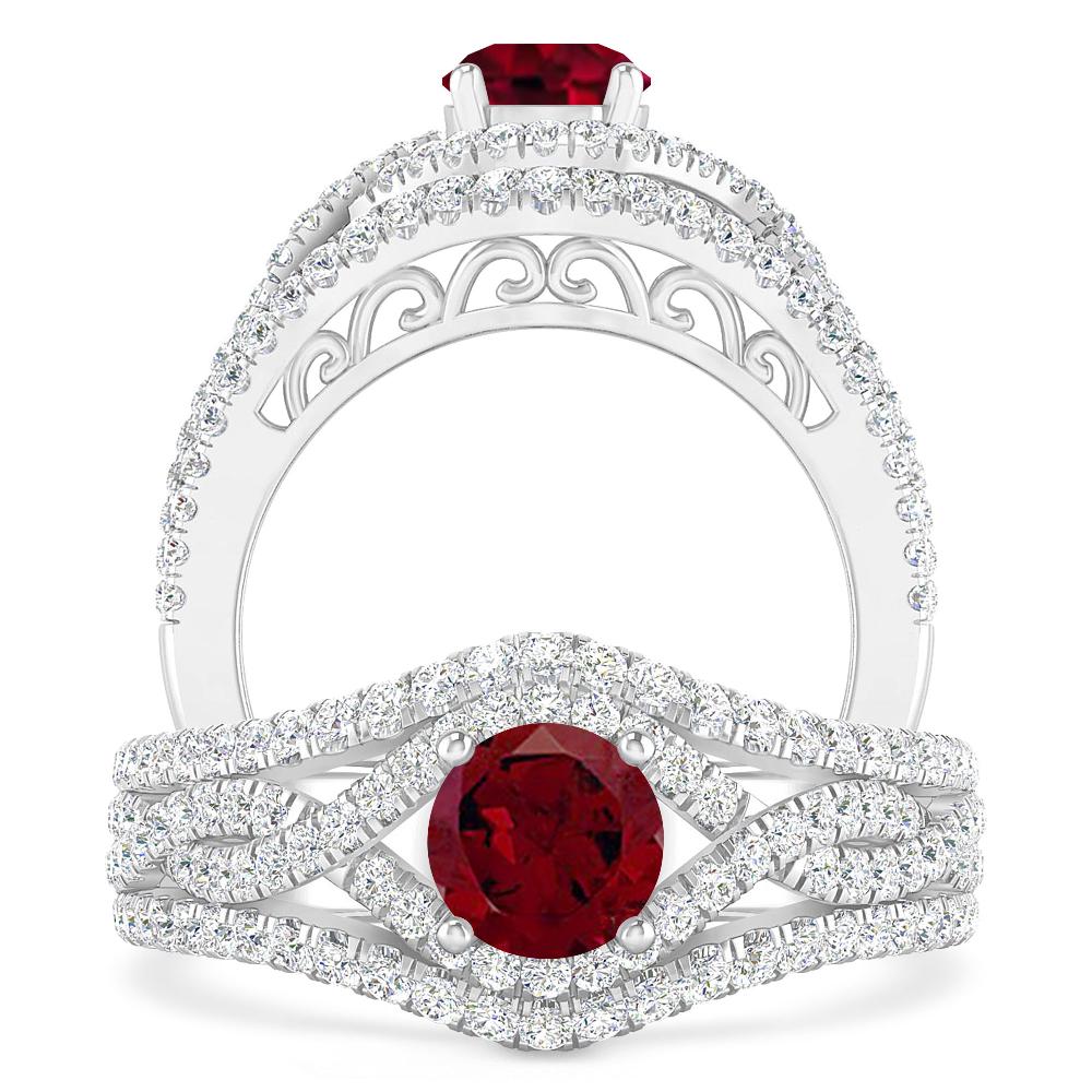 White Gold - Garnet