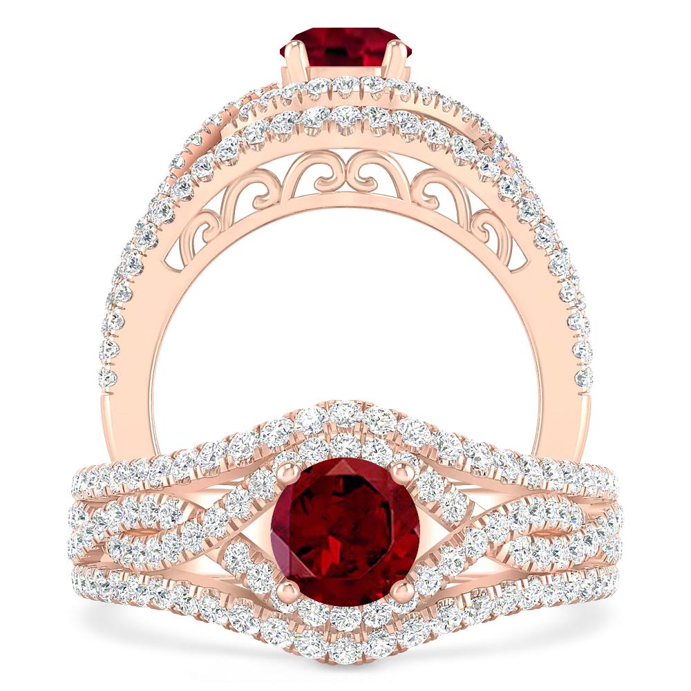 Rose Gold - Garnet