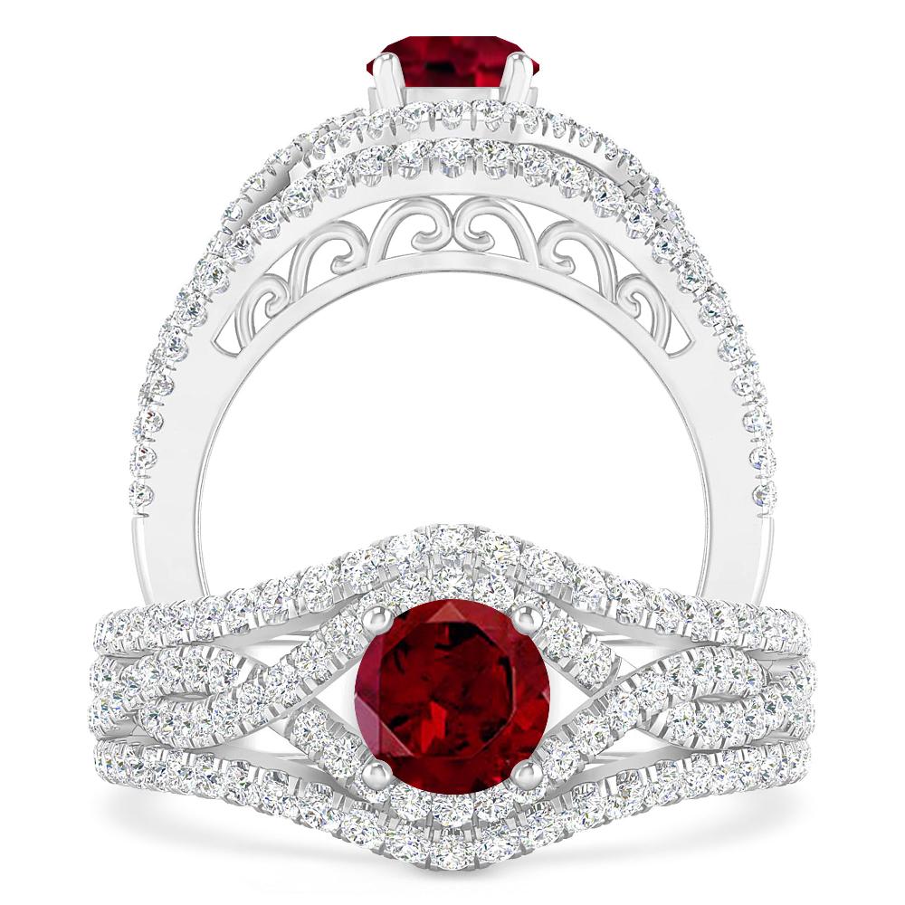 White Gold - Garnet