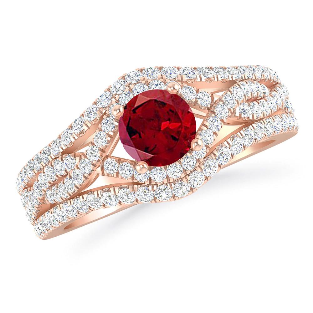 Rose Gold - Garnet