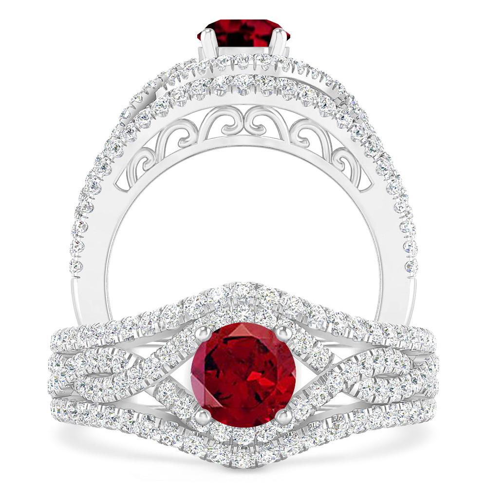 White Gold - Garnet