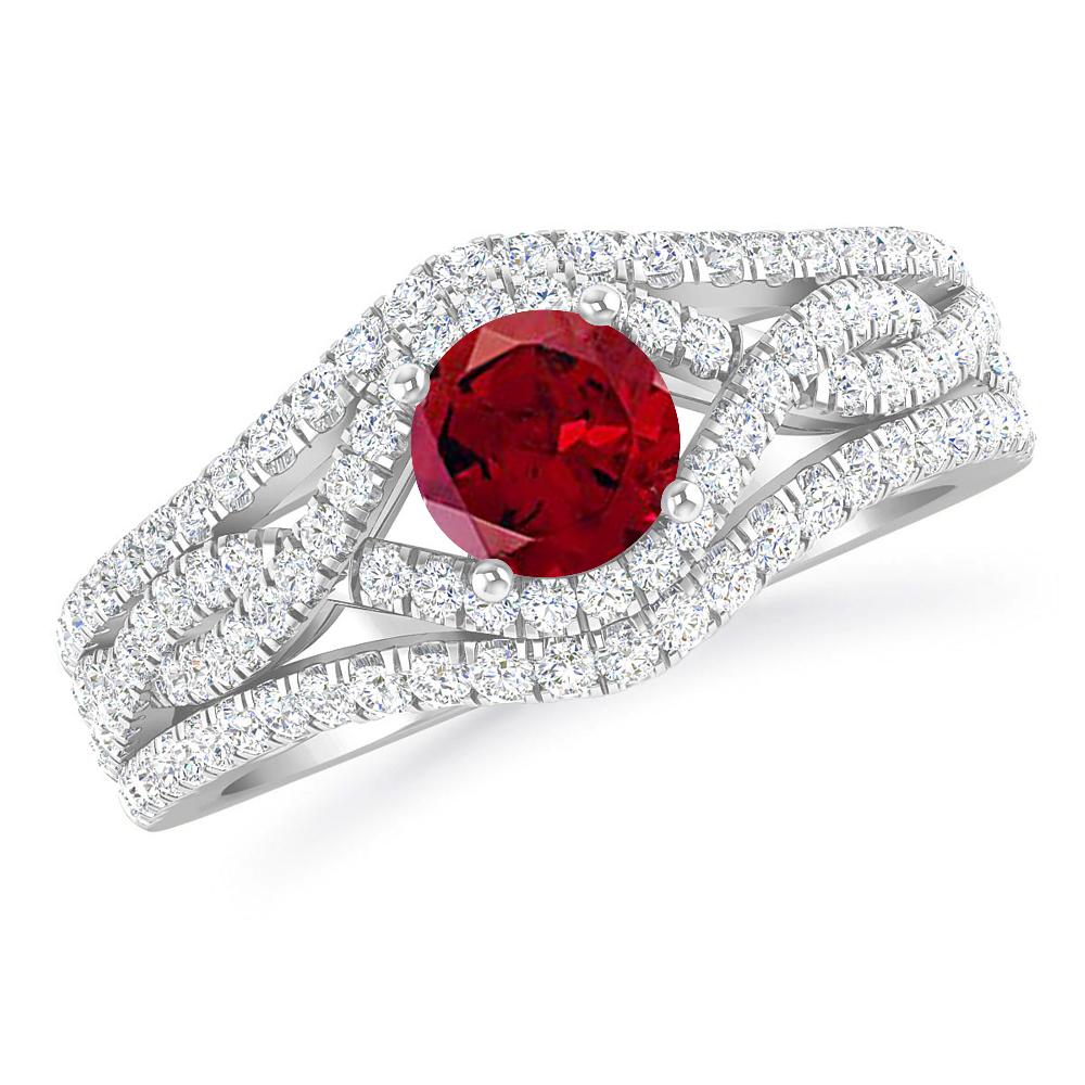 White Gold - Garnet