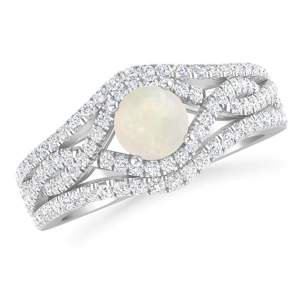 White Gold - Opal