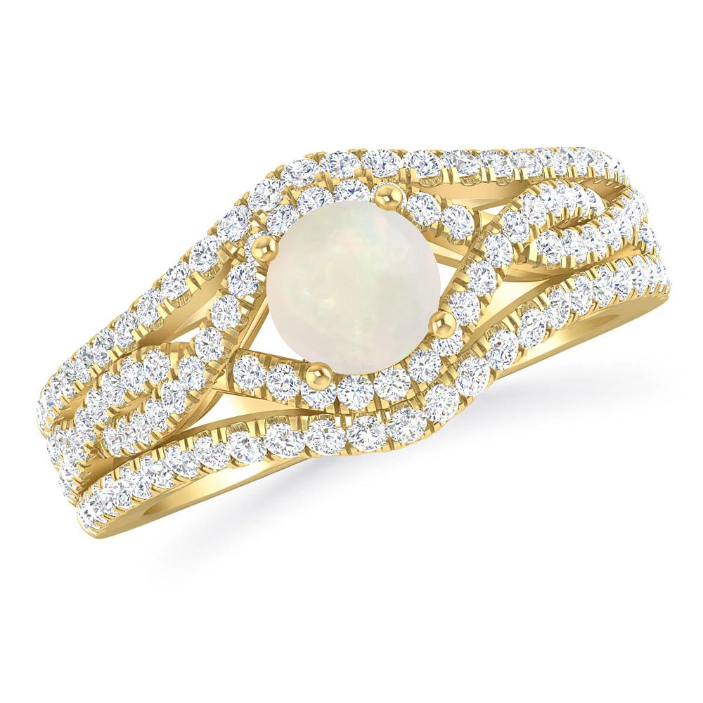 Yellow Gold - Opal