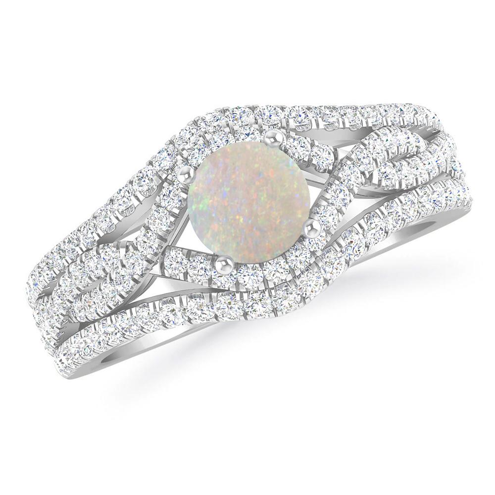 White Gold - Opal