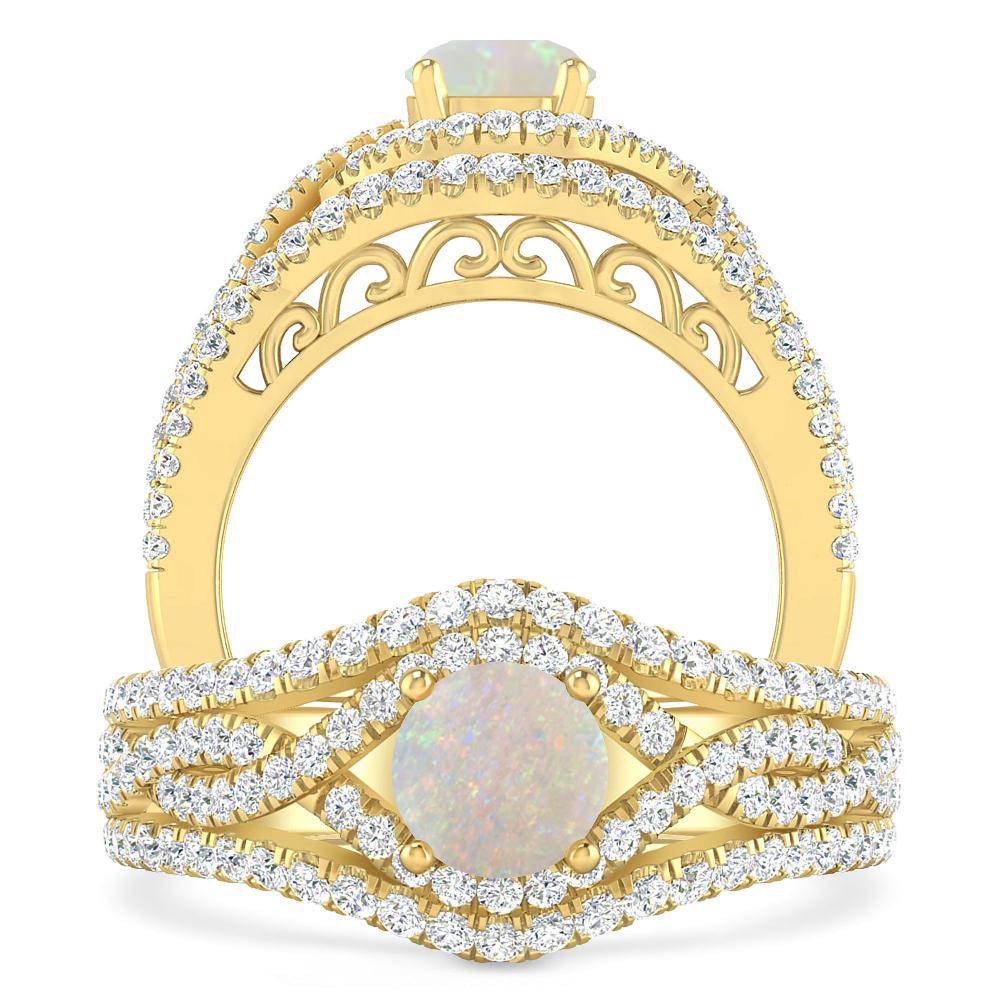 Yellow Gold - Opal