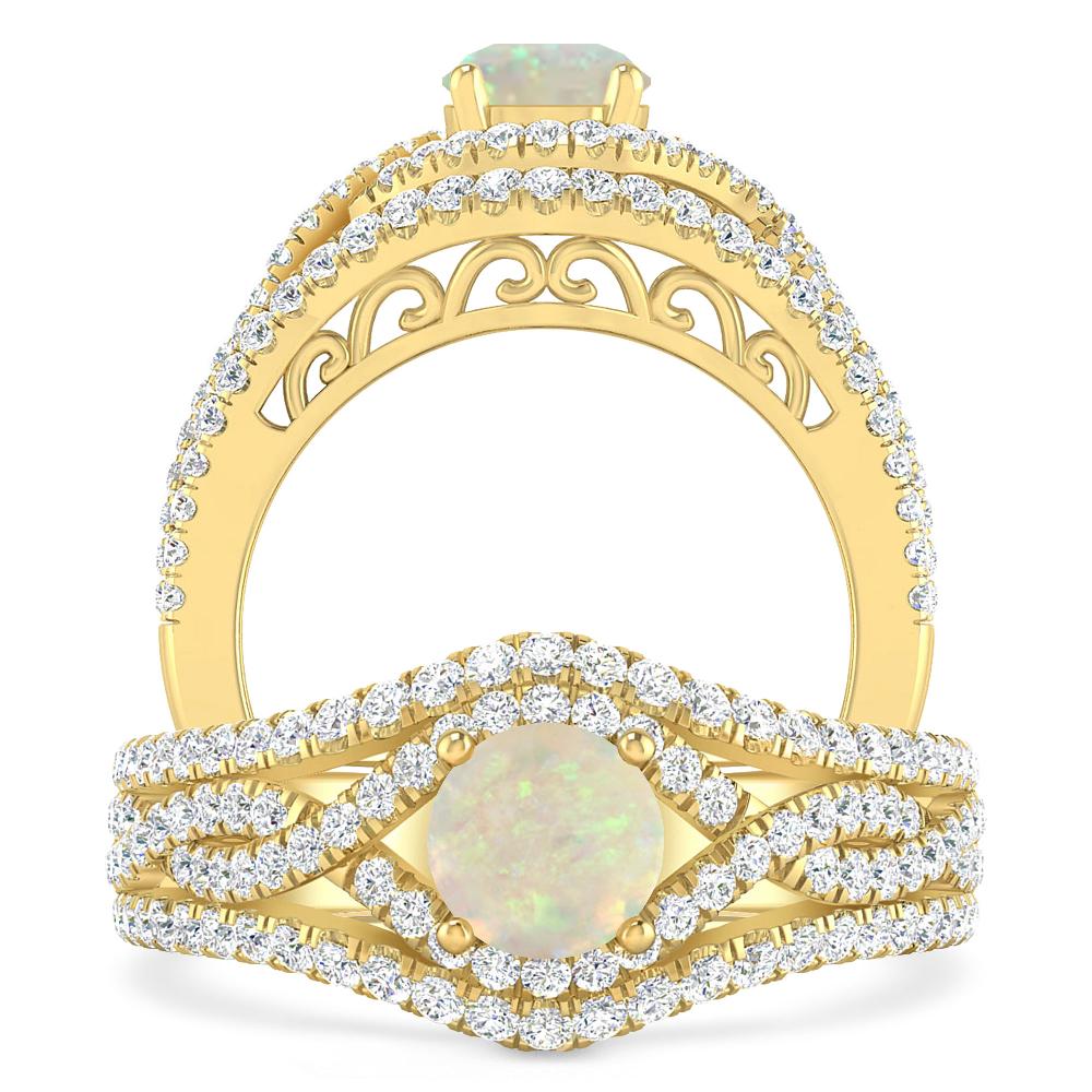 Yellow Gold - Opal