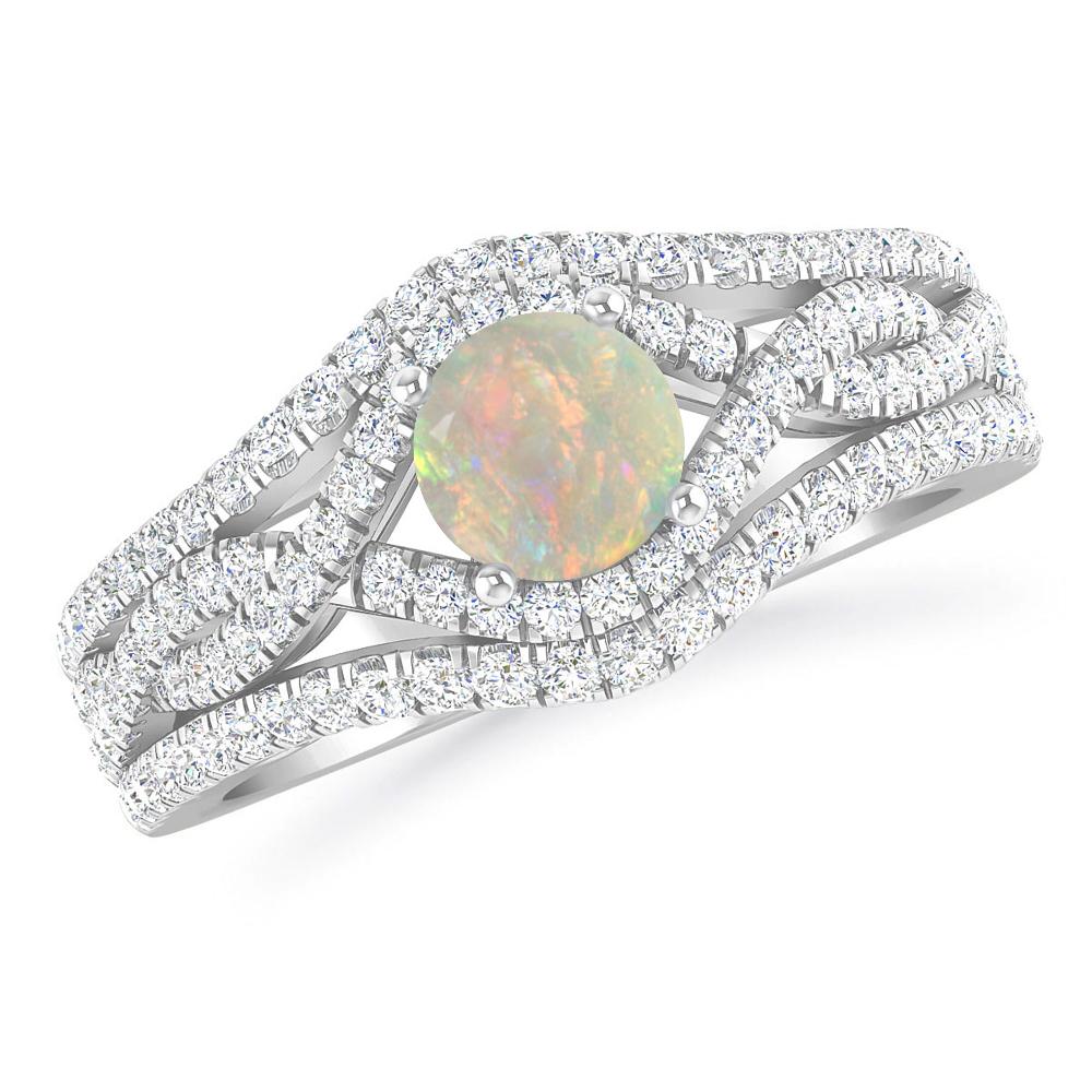 White Gold - Opal