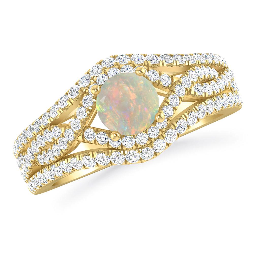 Yellow Gold - Opal