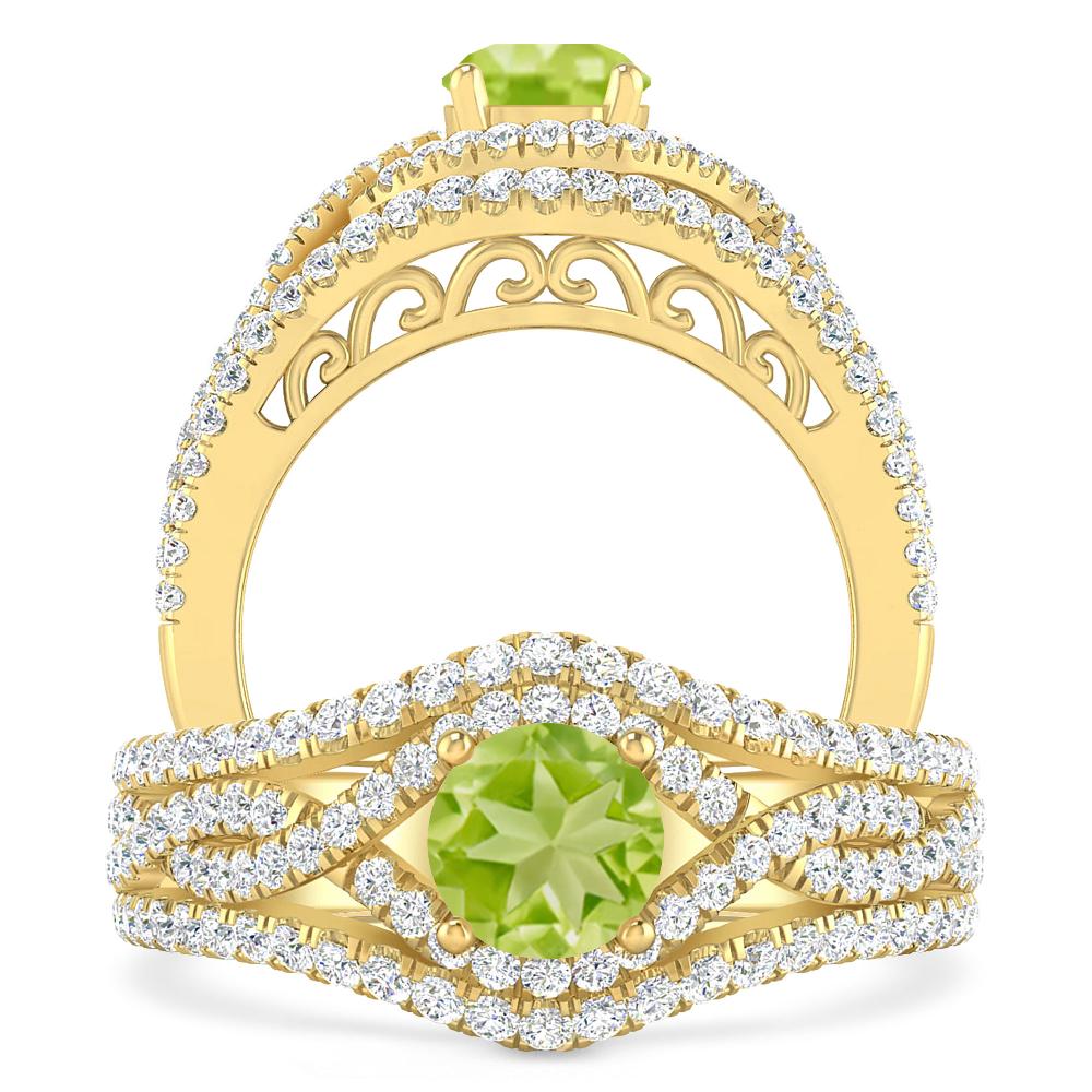 Yellow Gold - Peridot