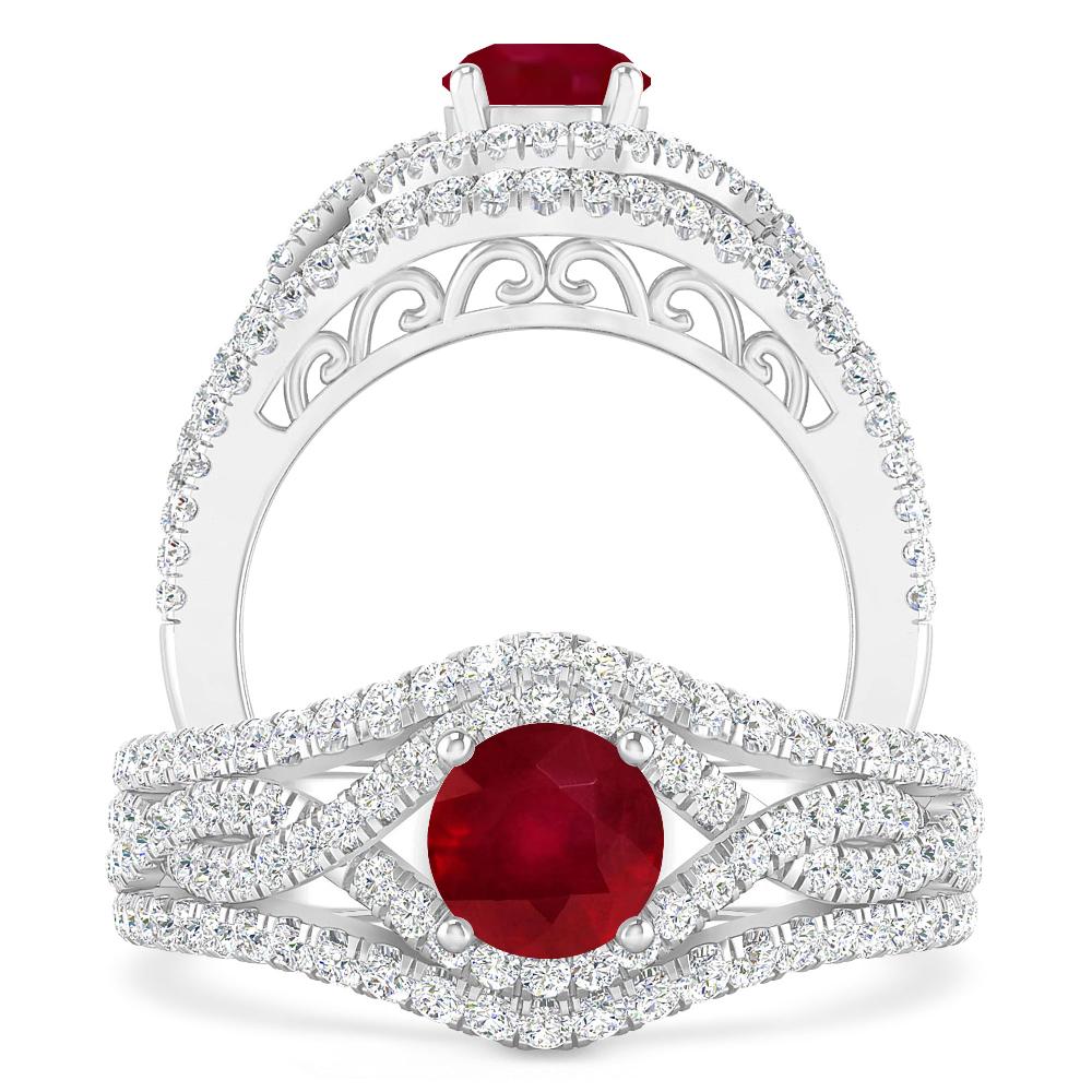 White Gold - Ruby