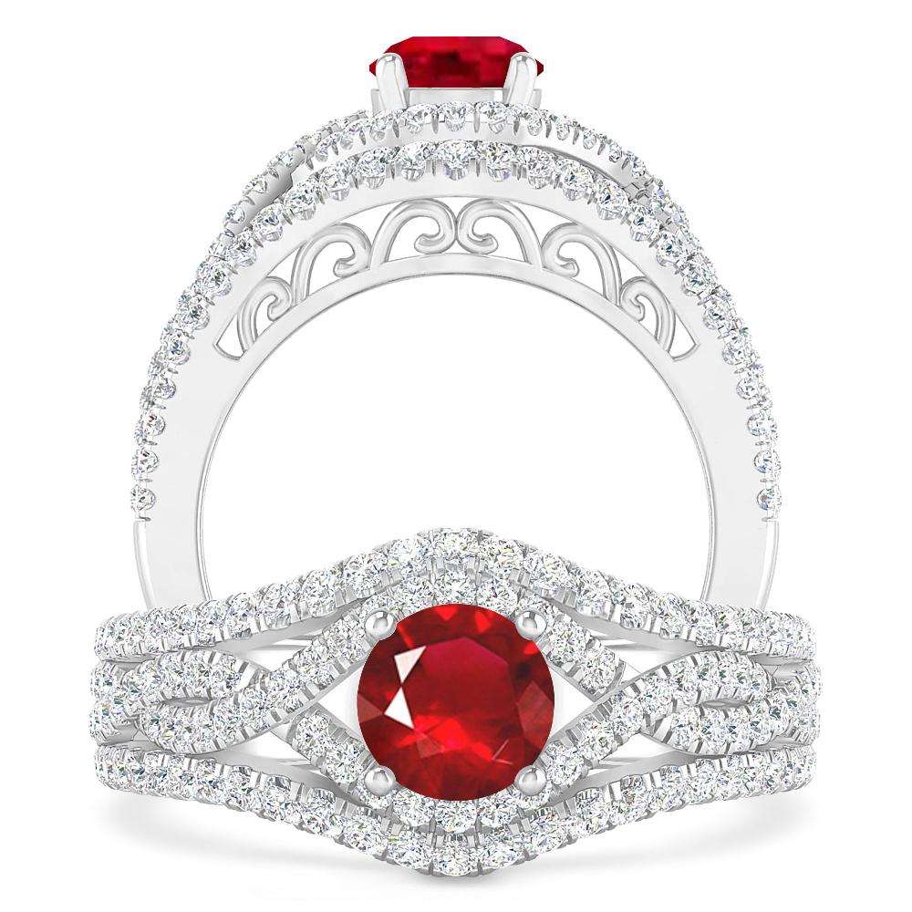 White Gold - Ruby