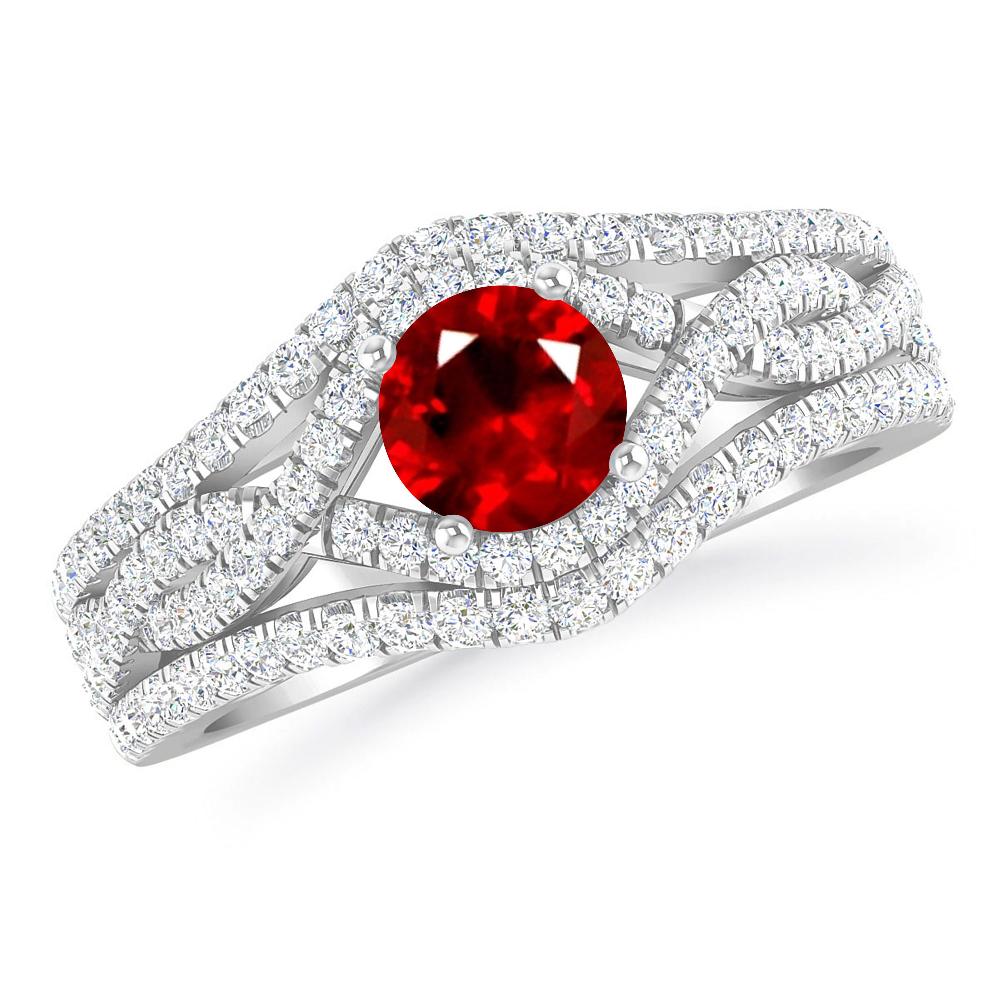 White Gold - Ruby