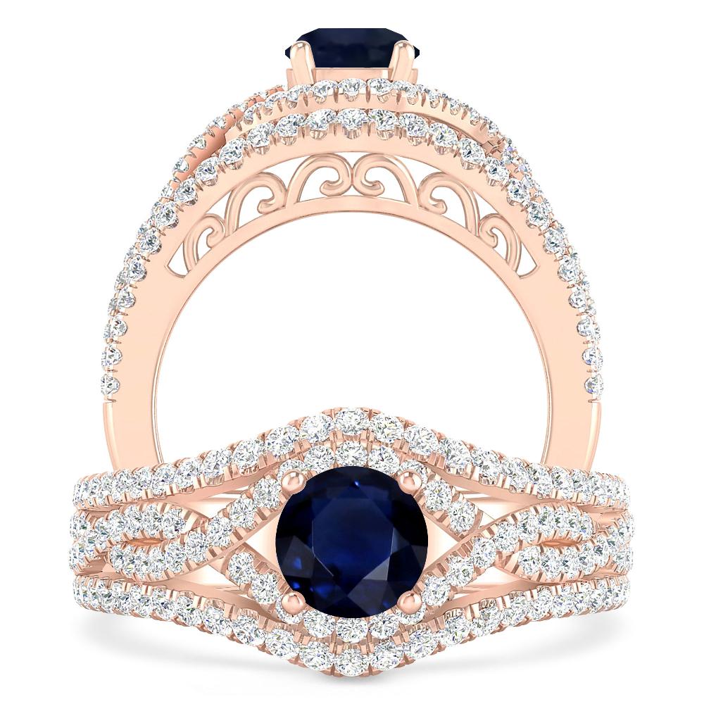 Rose Gold - Sapphire