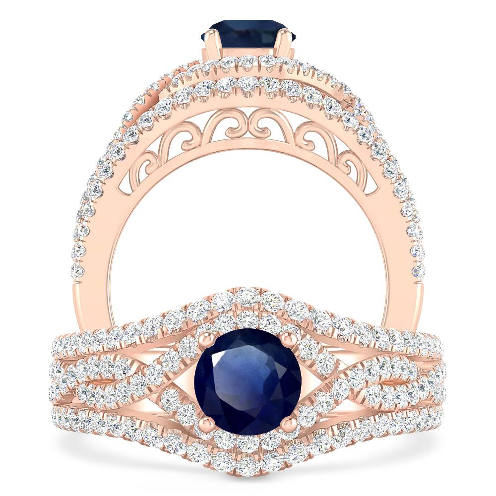 Rose Gold - Sapphire