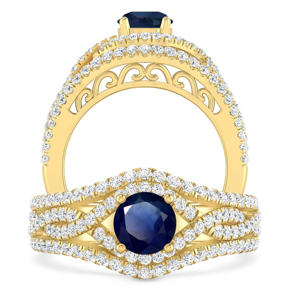 Yellow Gold - Sapphire