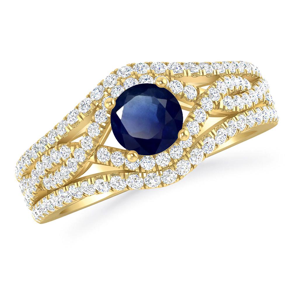 Yellow Gold - Sapphire