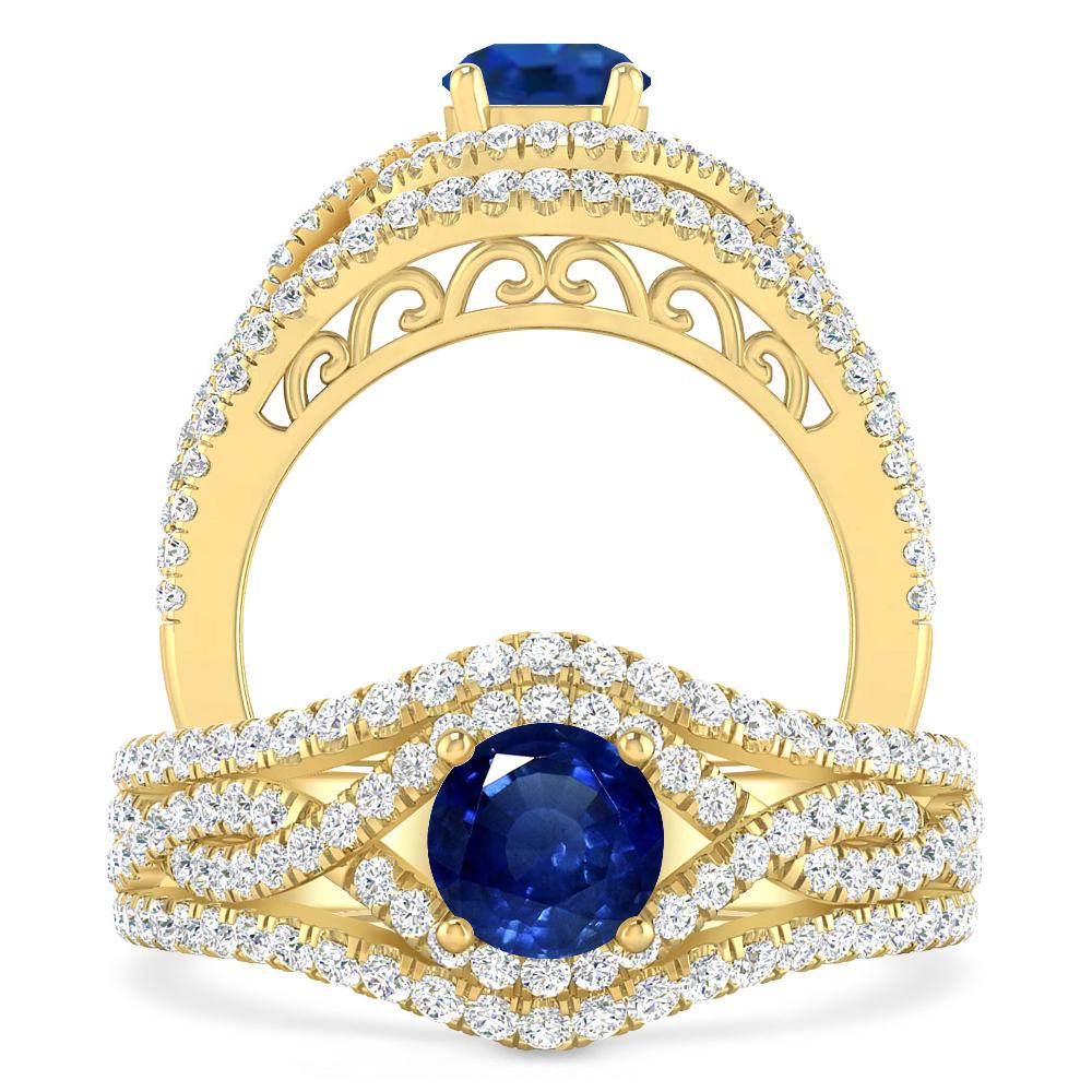 Yellow Gold - Sapphire