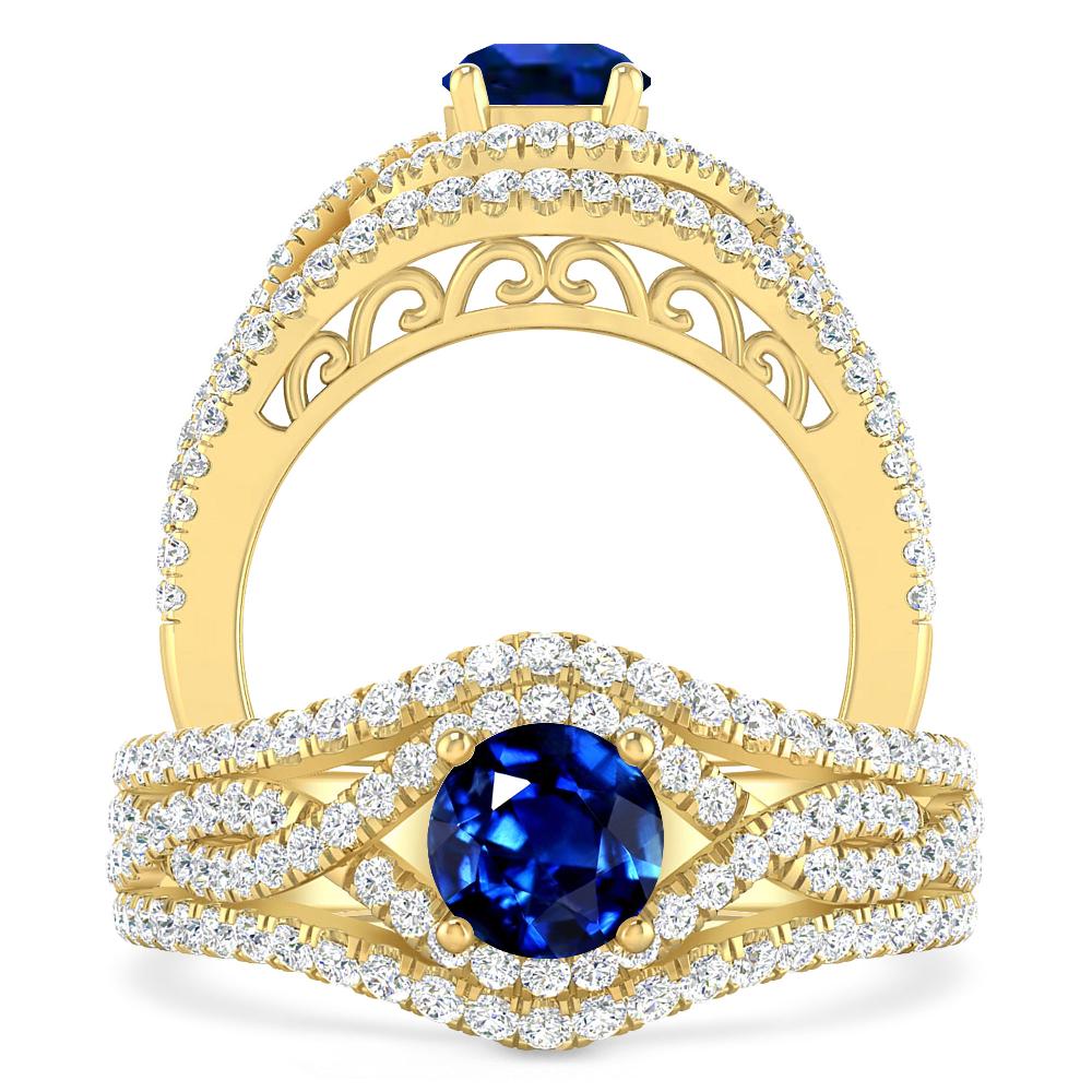 Yellow Gold - Sapphire