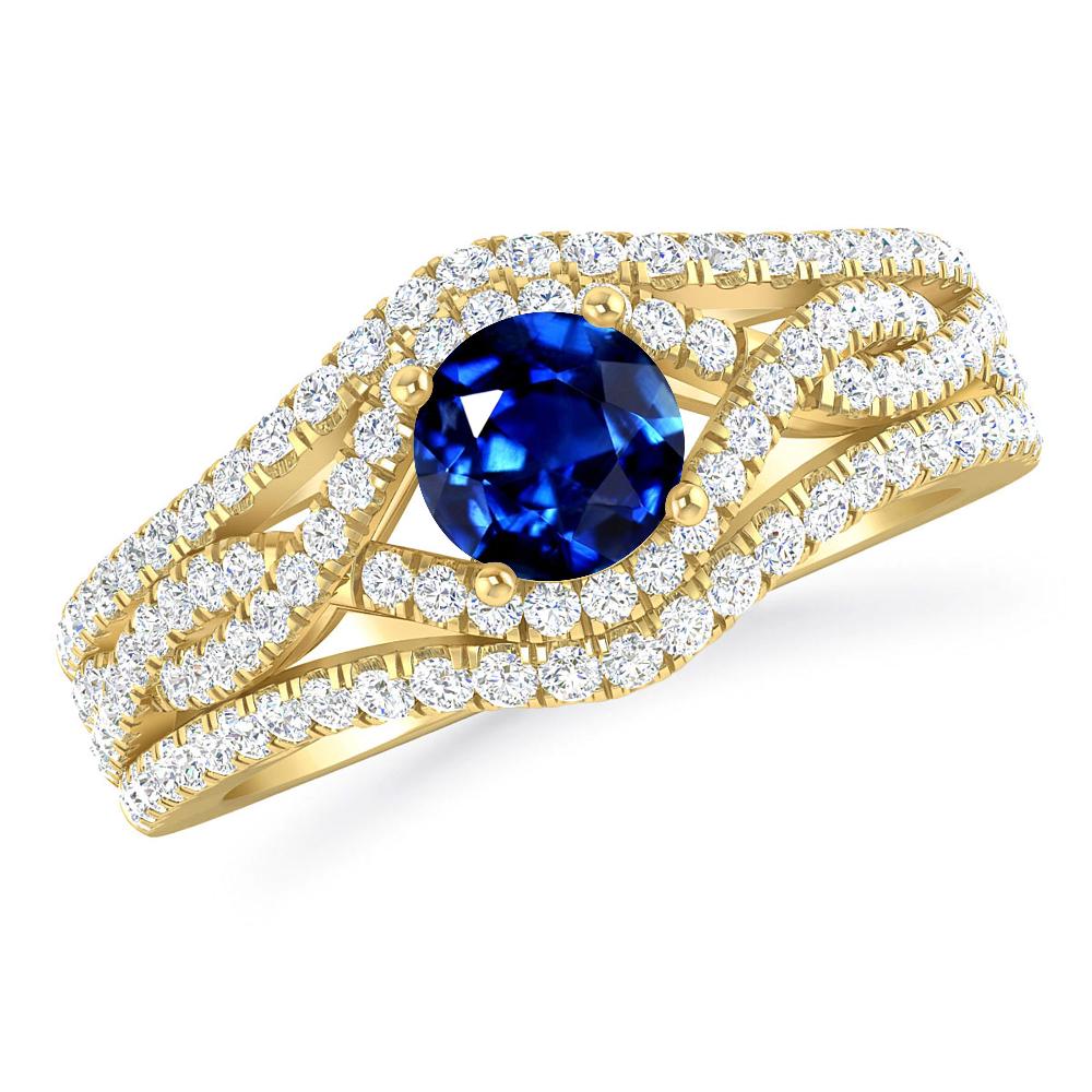 Yellow Gold - Sapphire