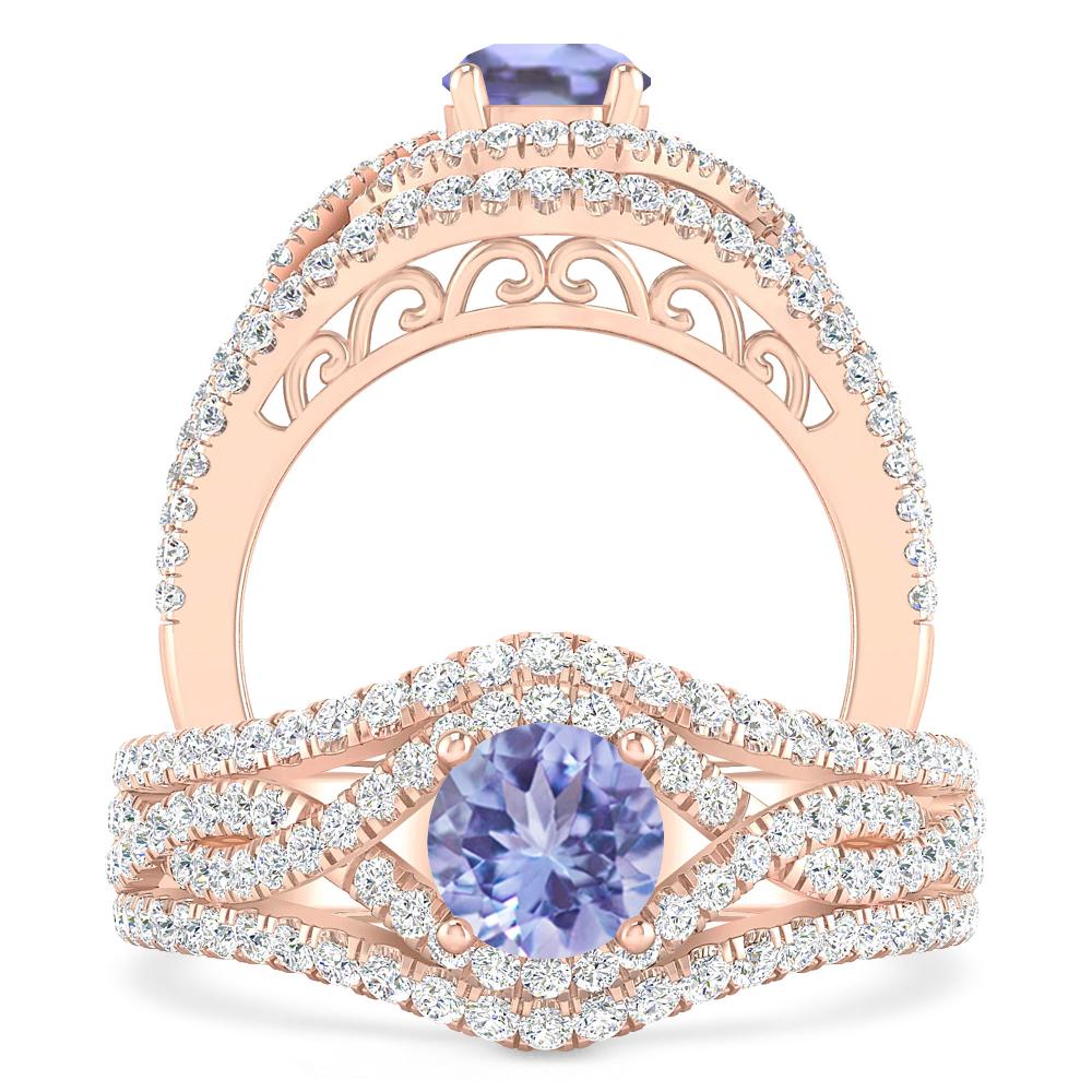 Rose Gold - Tanzanite