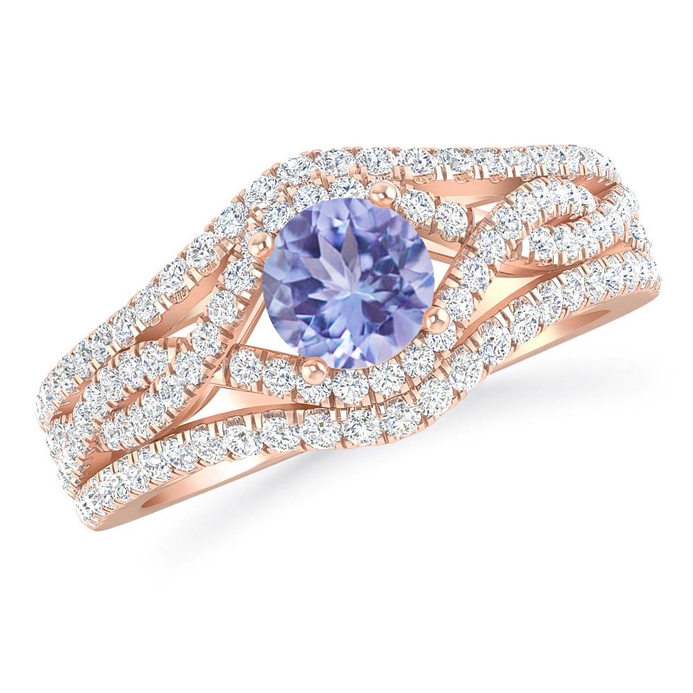 Rose Gold - Tanzanite