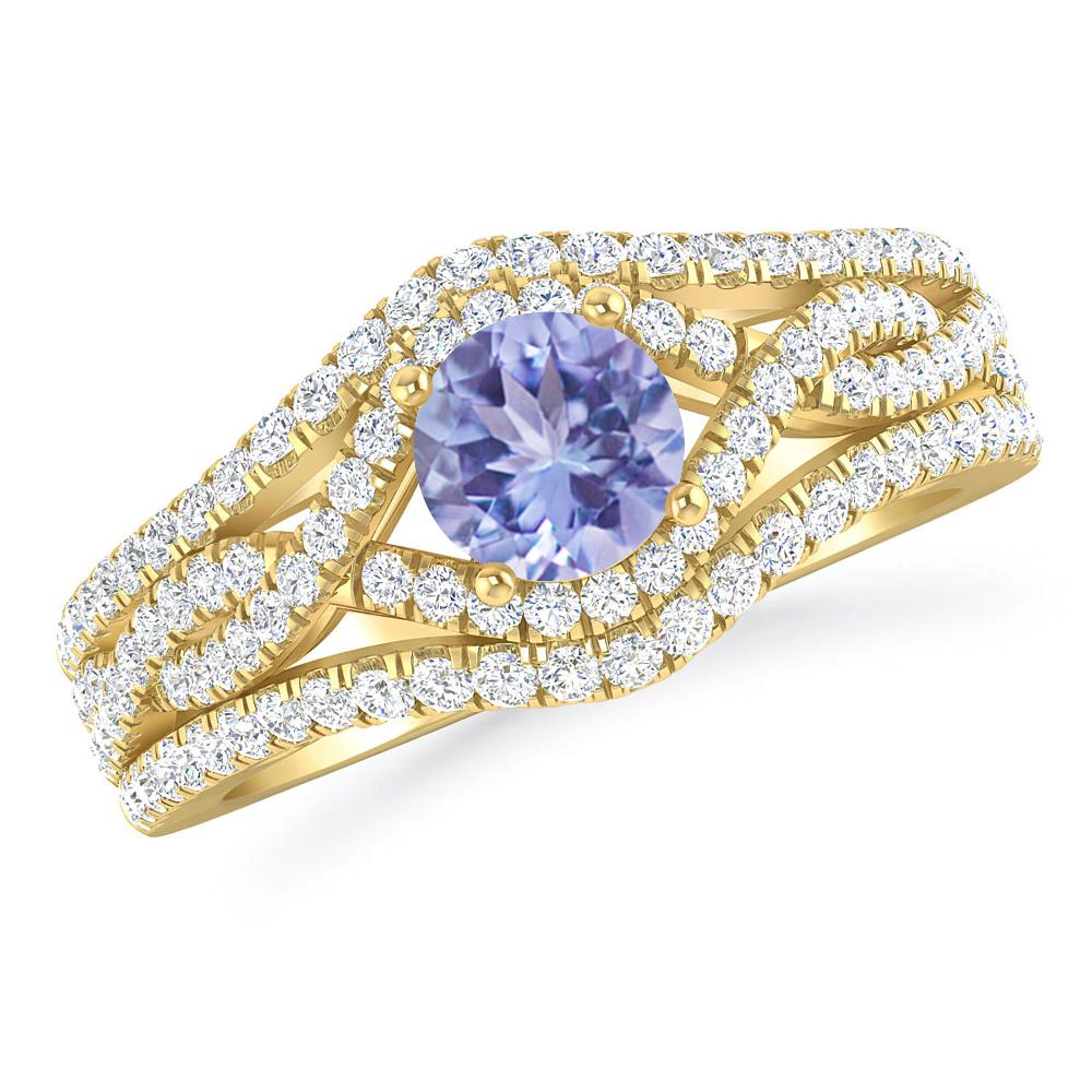 Yellow Gold - Tanzanite