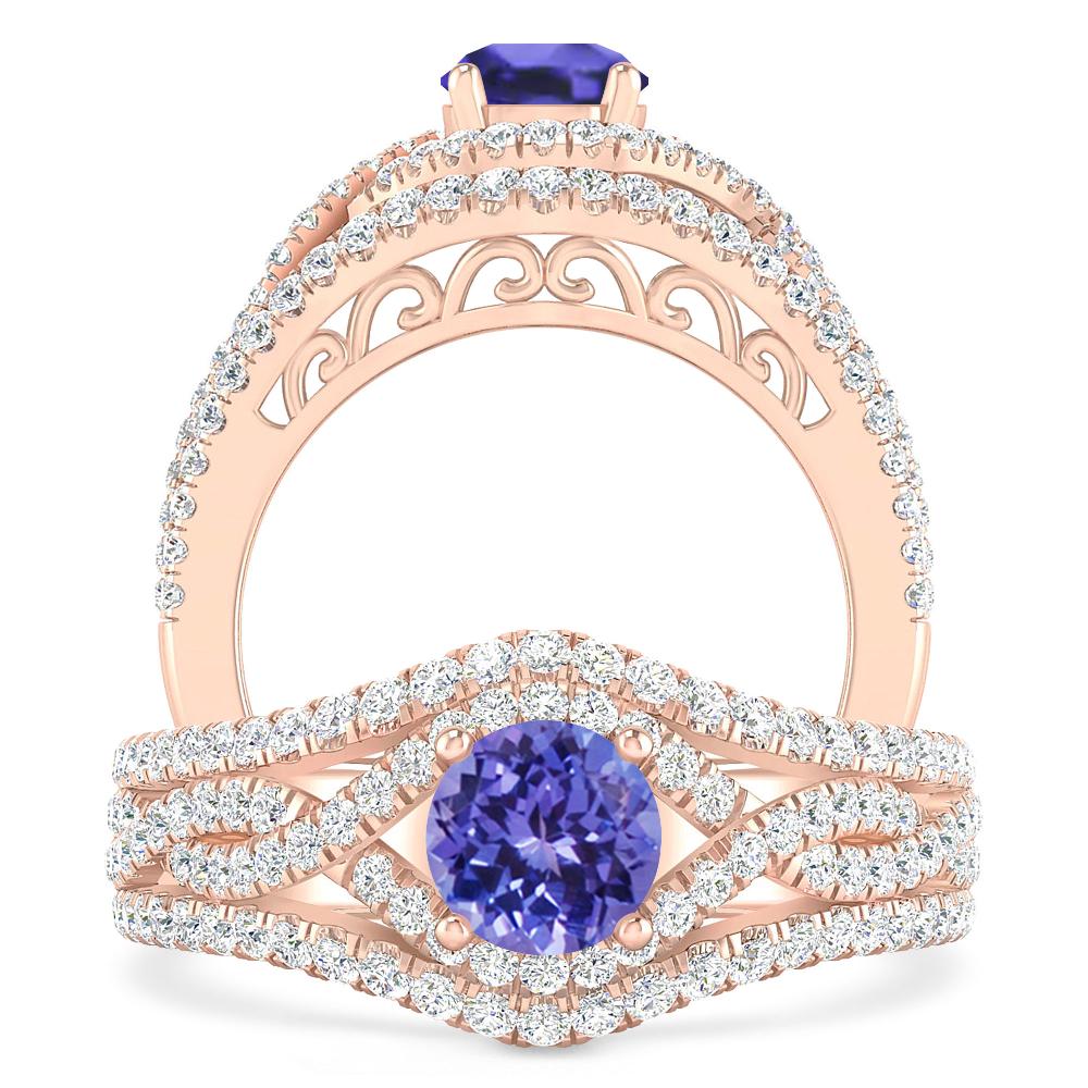 Rose Gold - Tanzanite