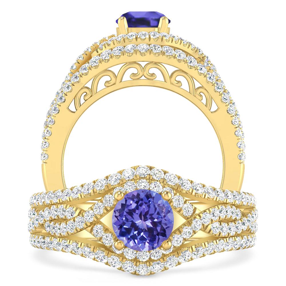 Yellow Gold - Tanzanite