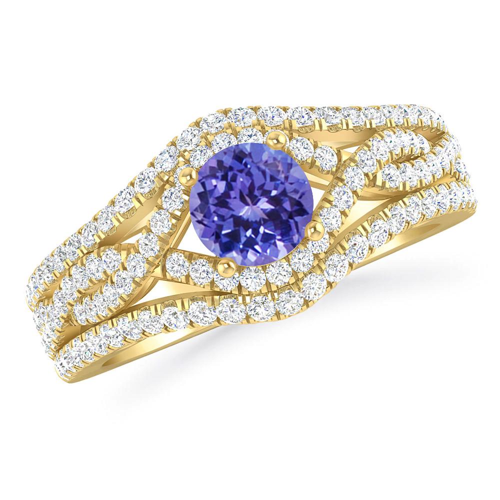 Yellow Gold - Tanzanite