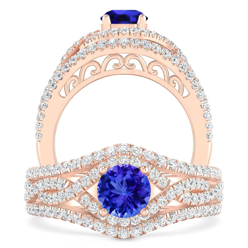 Rose Gold - Tanzanite