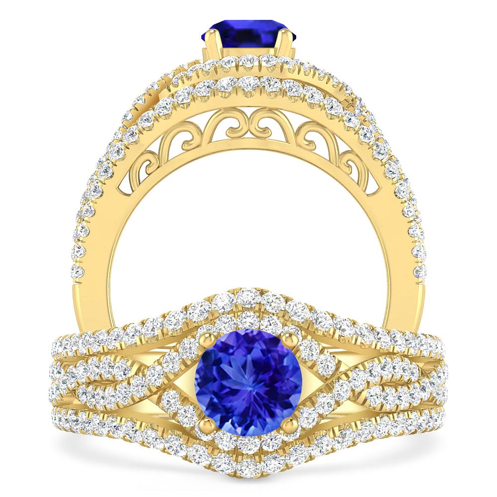 Yellow Gold - Tanzanite