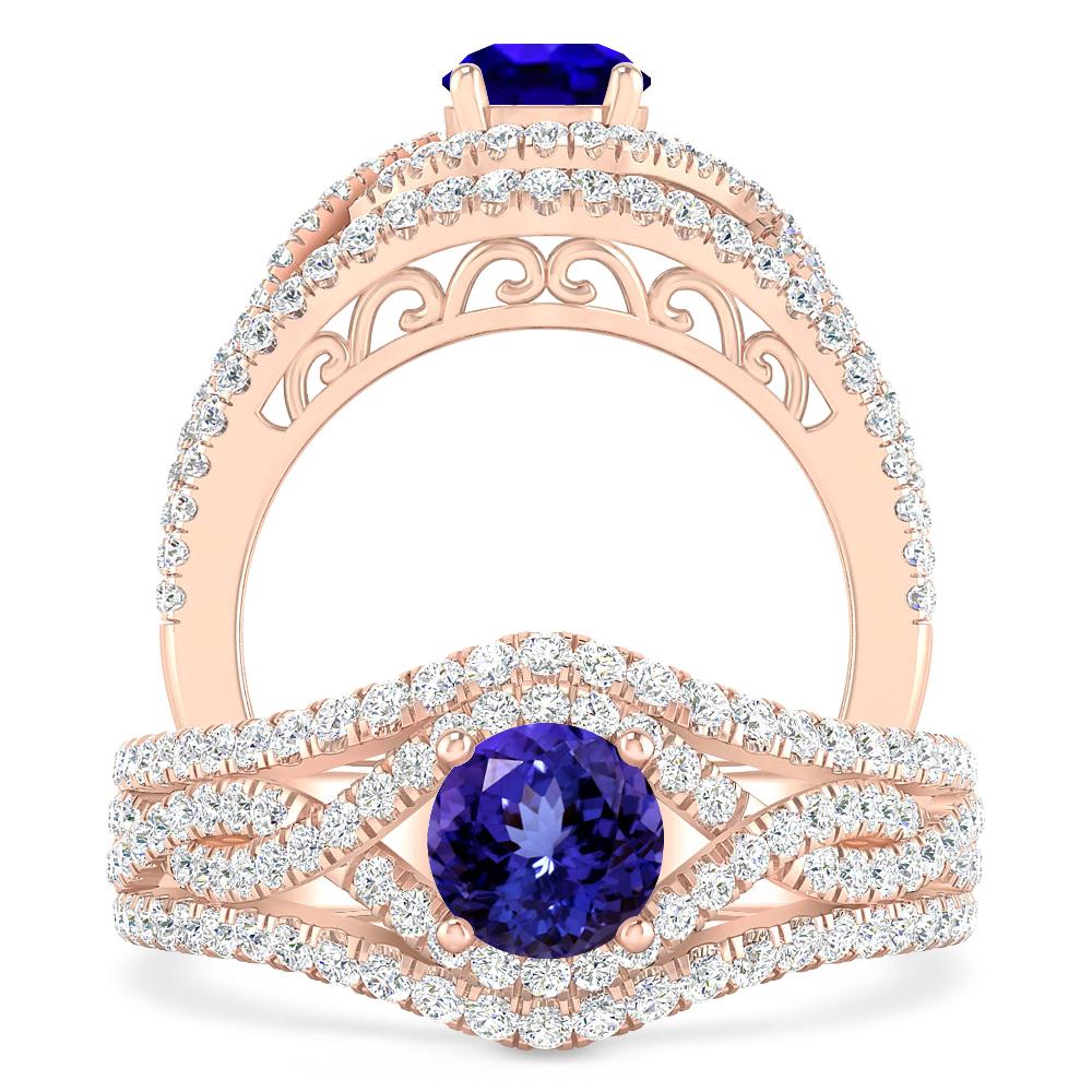 Rose Gold - Tanzanite