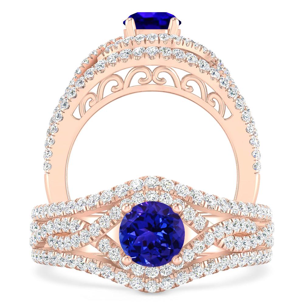 Rose Gold - Tanzanite