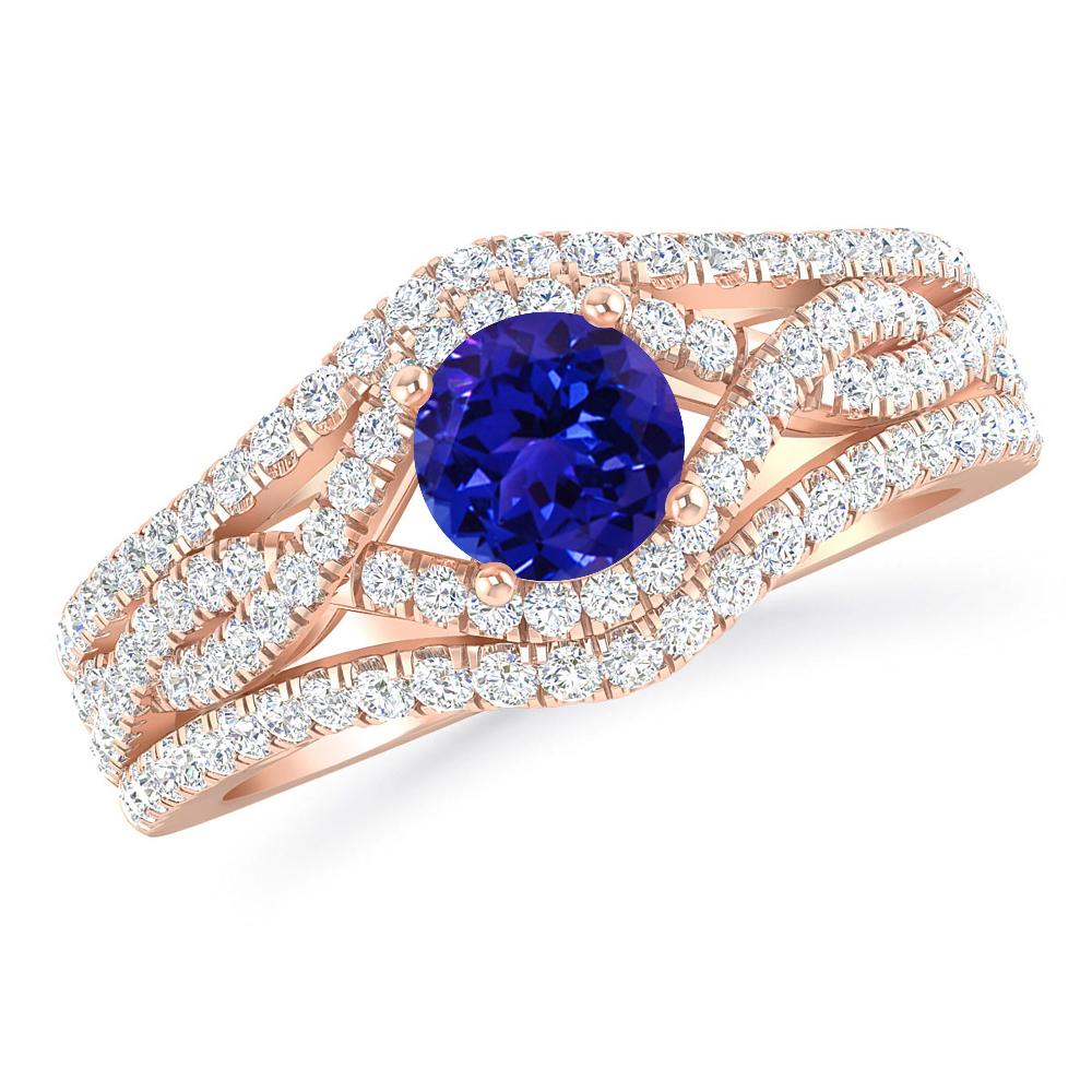 Rose Gold - Tanzanite