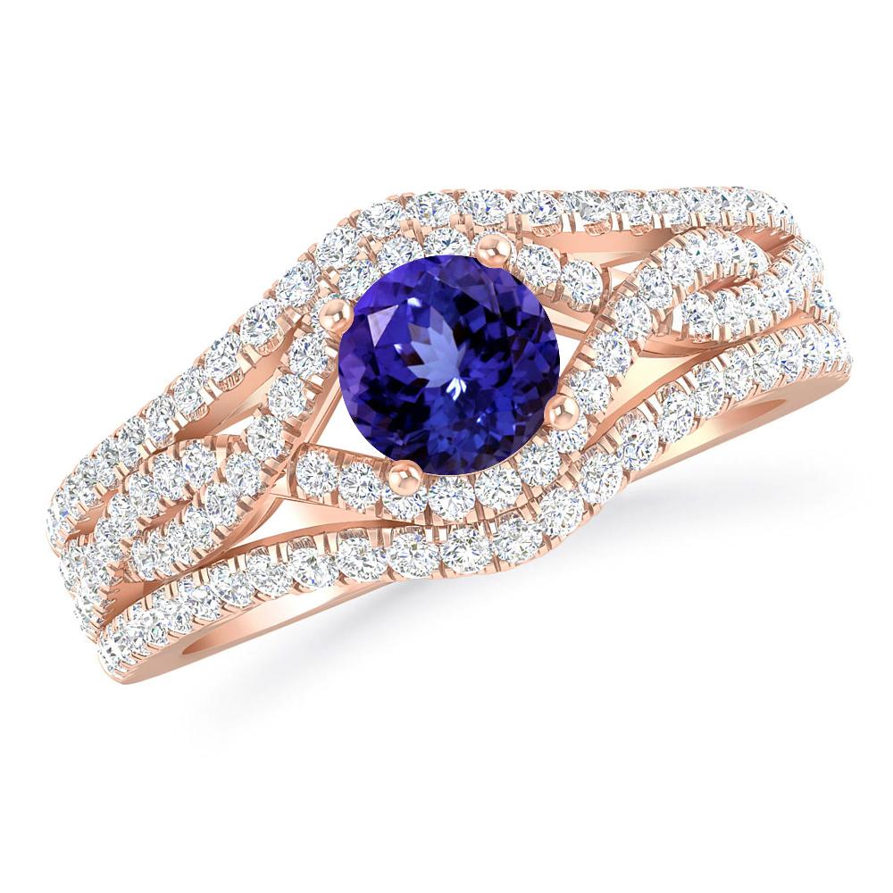 Rose Gold - Tanzanite