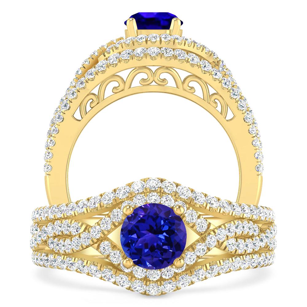 Yellow Gold - Tanzanite